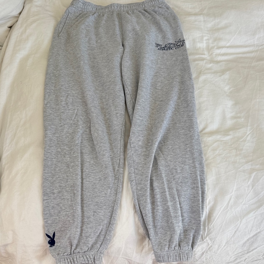 PacSun PLAYBOY Light Gray Women’s Sweatpants